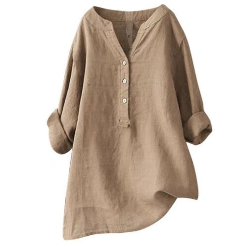 Heidi – Dames Casual Jurk met V-hals en Verstelbare Mouwen