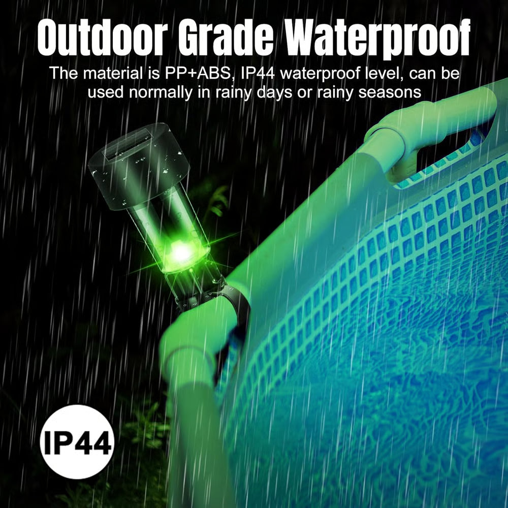 SolarSplash – Set van 6 zonne-zwembadlampen voor bovengrondse zwembaden