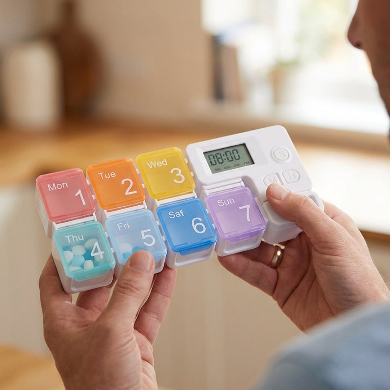 SmartPill Organizer — Nooit Meer Rust Missen