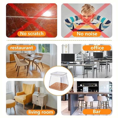 GlideGuard – stille vloerbescherming voor stoelen