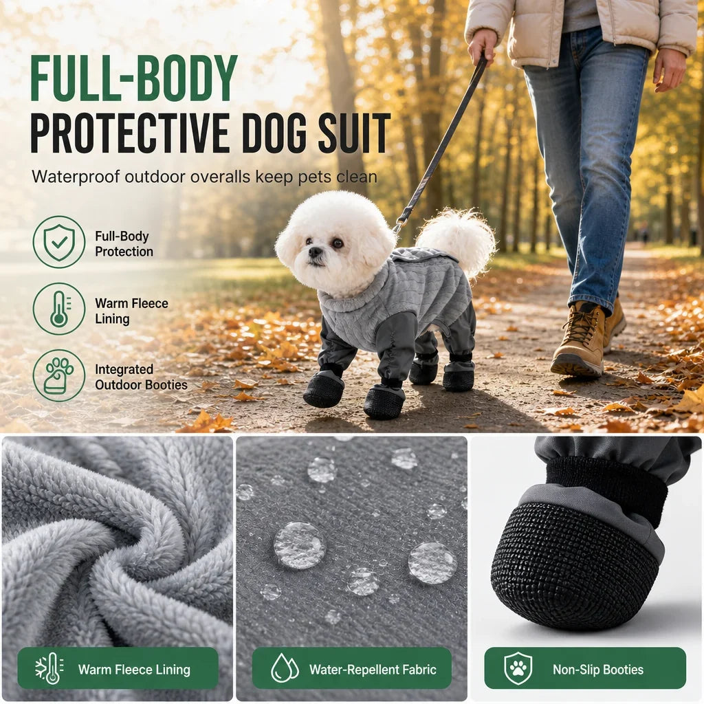 Waterdichte Overall – Houd Honden Schoon en Comfortabel