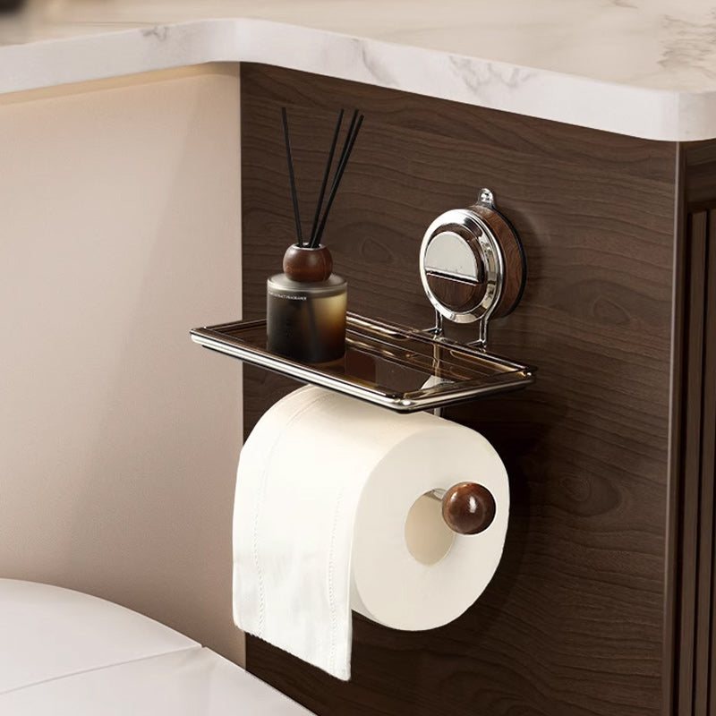 Minimalistische Toiletpapierhouder — Schadevrij Badkamerplezier