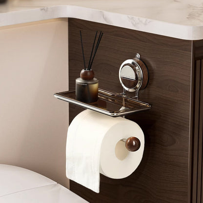 Minimalistische Toiletpapierhouder — Schadevrij Badkamerplezier