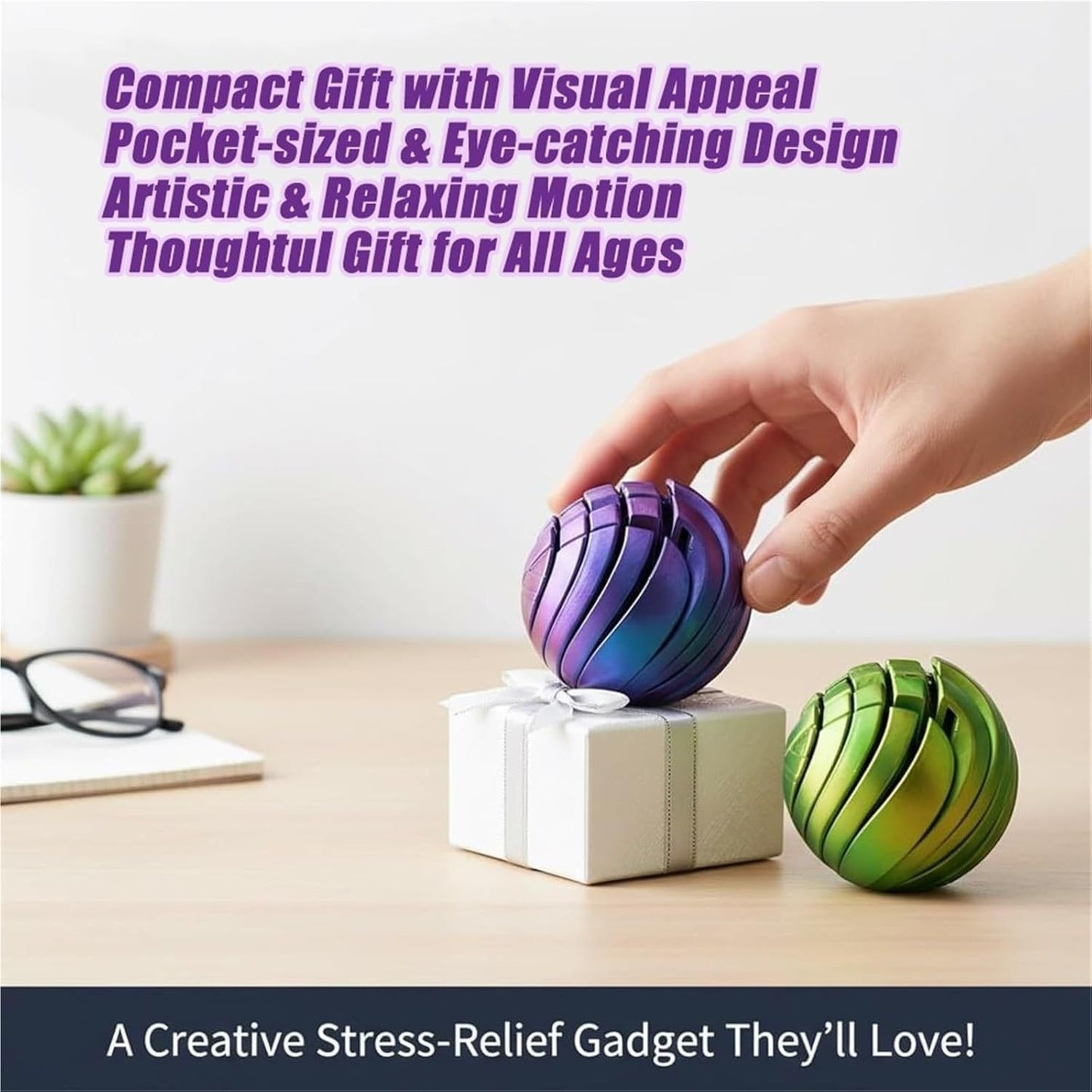 NeuroGlide – HoloSphere Fidgetbal | 50% KORTING