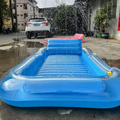 AquaLuxe Duo Ligstoel — Gedeeld Koelcomfort