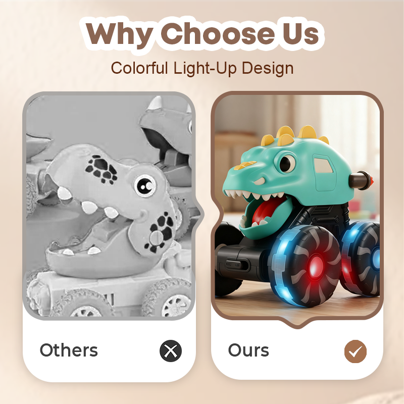 LED Dino Zoomer — Breng vrolijk en actief spelen tot leven