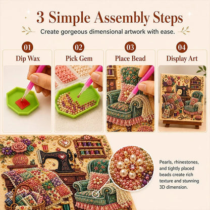 Gemora Diamond Painting-set – Vind ontspanning en creatieve rust