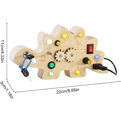 SparkPlay Houten Activiteitenbord – Versterkt Zelfvertrouwen, Wekt Verwondering Op