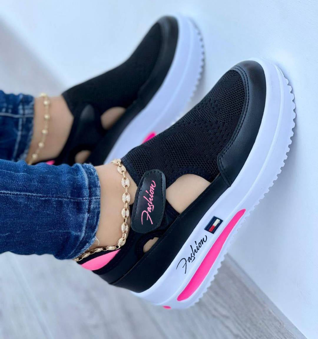 Felicity – Gevoerde Flyknit Schoenen met Memory Foam Comfort