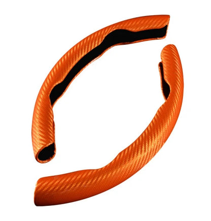 Stuurwielhoes van koolstofvezel en leer – Comfortabele grip en controle