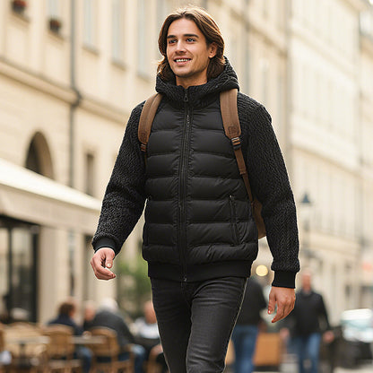 Robin – Warme Patchwork Hoodie | 50% KORTING