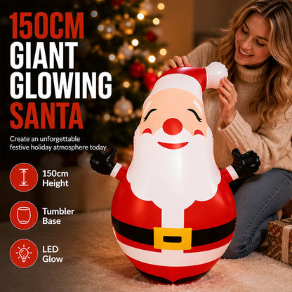 Reusachtige GlowMaster Kerstman – Verlicht het Feestelijke Wonder