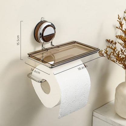 Minimalistische Toiletpapierhouder — Schadevrij Badkamerplezier