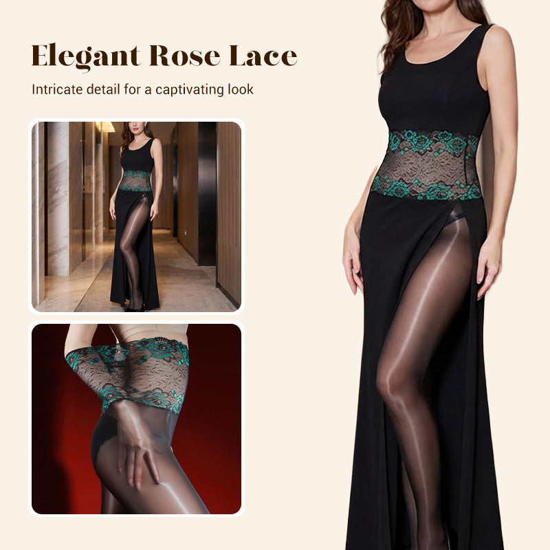 Rose – Hoge taille mesh kousen | 1+1 GRATIS