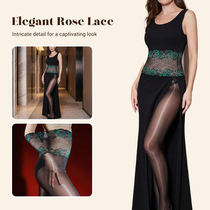Rose – Hoge taille mesh kousen | 1+1 GRATIS