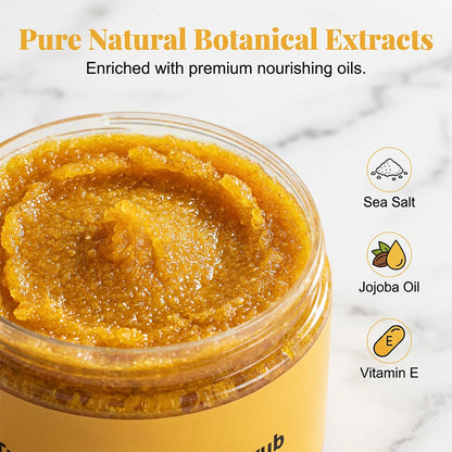 VelvetAura Lichaamsscrub — Ontdek Stralende, Zijdezachte Huid