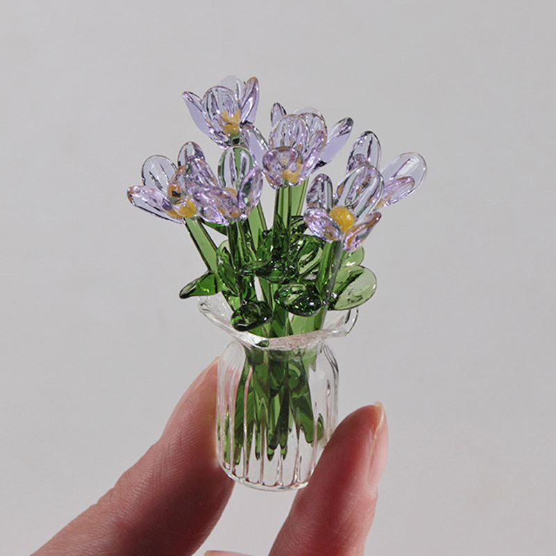 MiriFlor Mini Glazen Bloemen — Moeiteloze Kleurenmagie