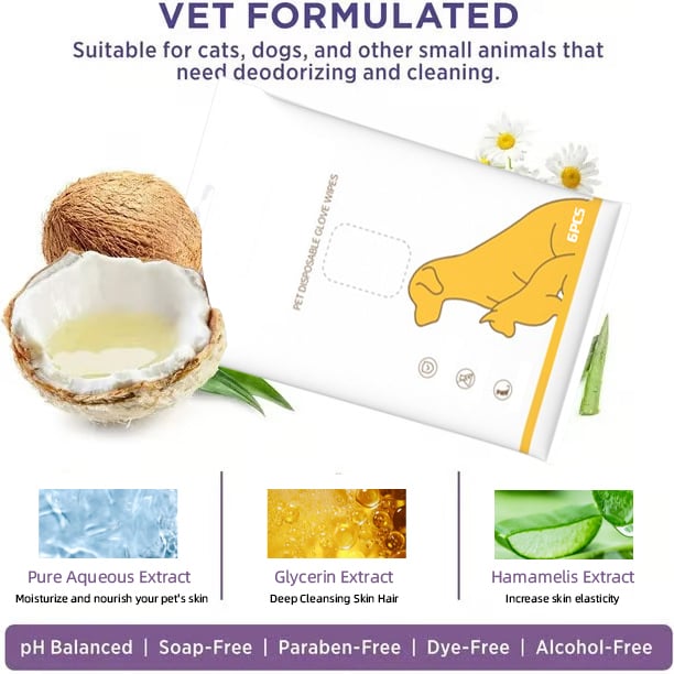 PawsFresh™ – Deodoriserende doekjes voor honden | 6-pack | 1+1 GRATIS