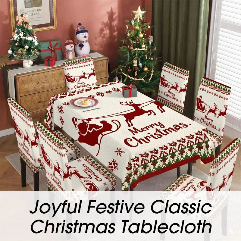 HollyLuxe Klassiek Kersttafelkleed — Gezellige Feestmagie