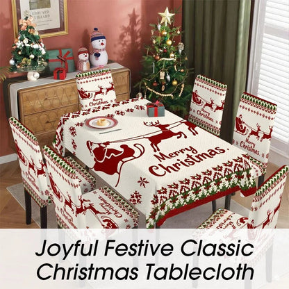 HollyLuxe Klassiek Kersttafelkleed — Gezellige Feestmagie