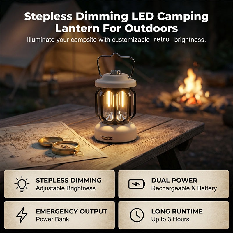 LuminaPulse — Draagbare Outdoor Lantaarn | 50% KORTING
