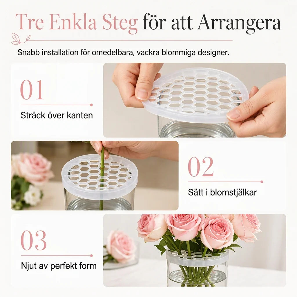 FlexiBloom Siliconen Raster — Perfecte Stelen, Elke Keer