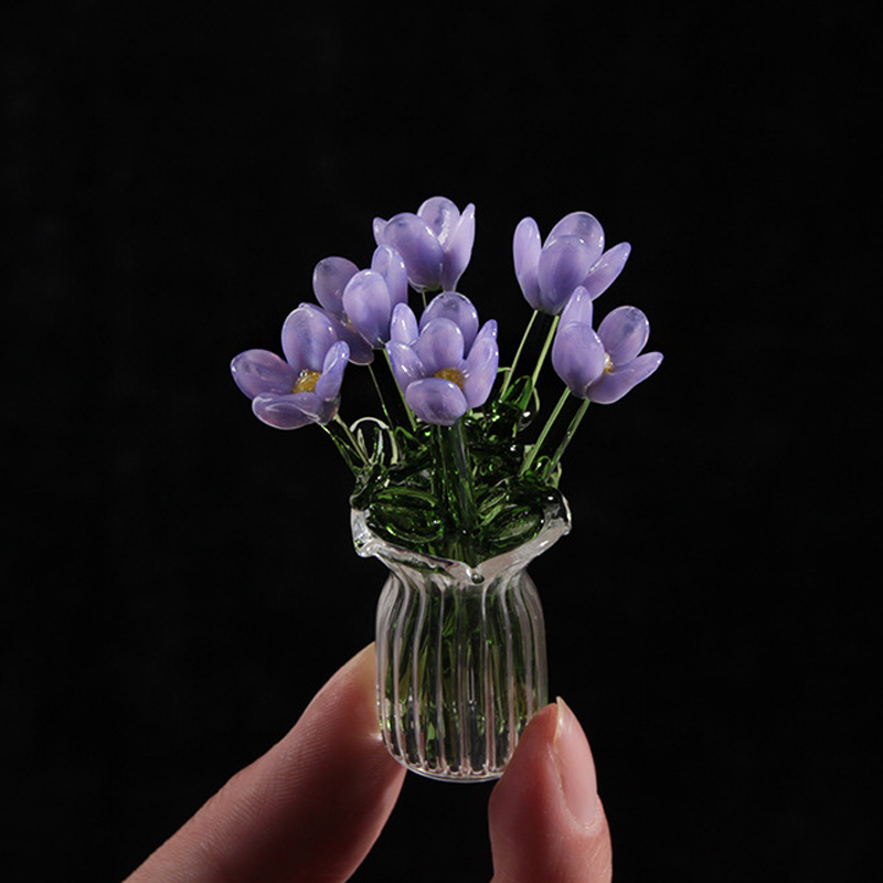 MiriFlor Mini Glazen Bloemen — Moeiteloze Kleurenmagie