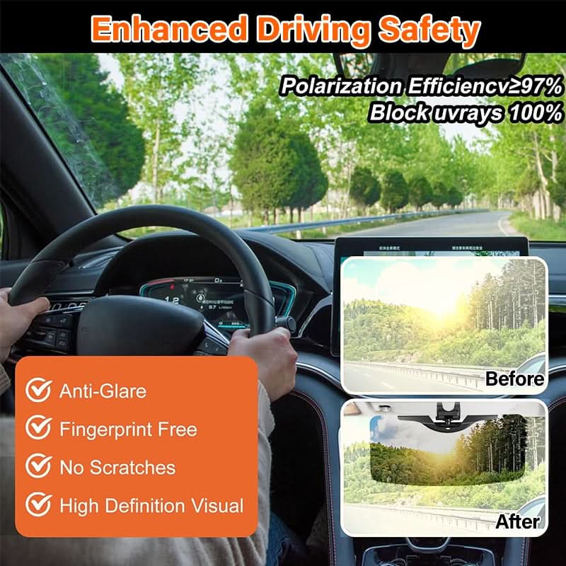 ClearView Drive – Anti-Glare Zonneklep | 50% KORTING