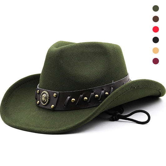 Gentleman lederen gesp hoed