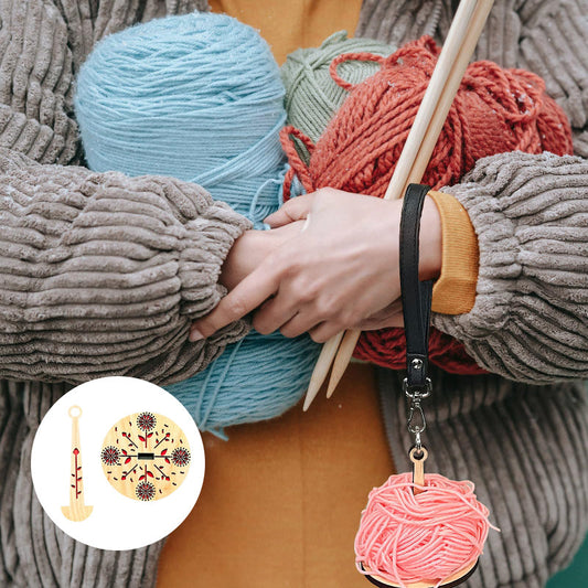 Houten polsgarenhouder