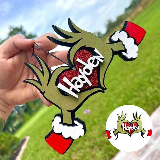 Gepersonaliseerde Grinchmas ornament, kerstversieringen