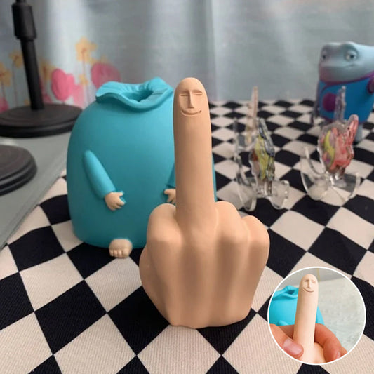 Lachende vingertafel decoratie