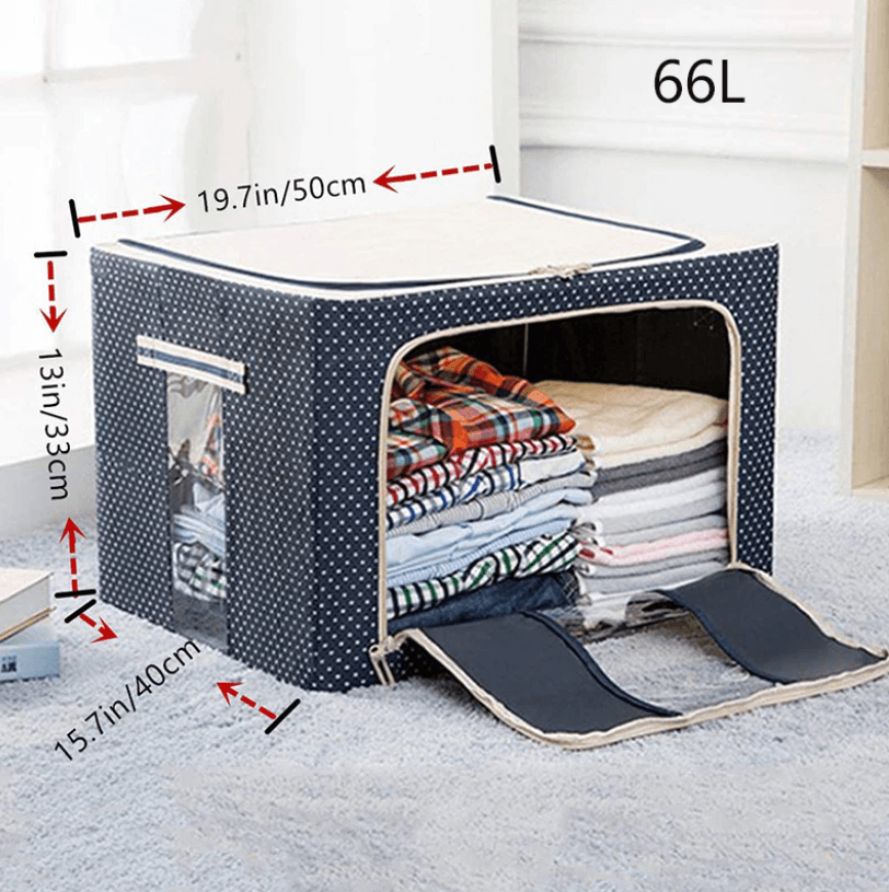 FoldaBox™ – Opvouwbare Opbergdoos met Deksel voor Slimme en Stijlvolle Opslag | 50% KORTING