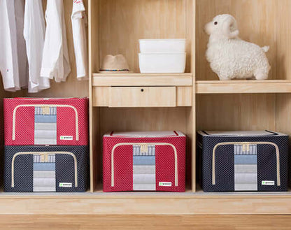 FoldaBox™ – Opvouwbare Opbergdoos met Deksel voor Slimme en Stijlvolle Opslag | 50% KORTING