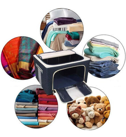 FoldaBox™ – Opvouwbare Opbergdoos met Deksel voor Slimme en Stijlvolle Opslag | 50% KORTING