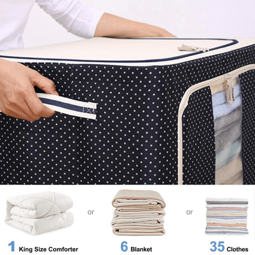 FoldaBox™ – Opvouwbare Opbergdoos met Deksel voor Slimme en Stijlvolle Opslag | 50% KORTING