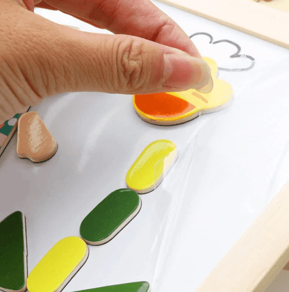 Magnetische dubbelzijdige tekentafel voor kinderen