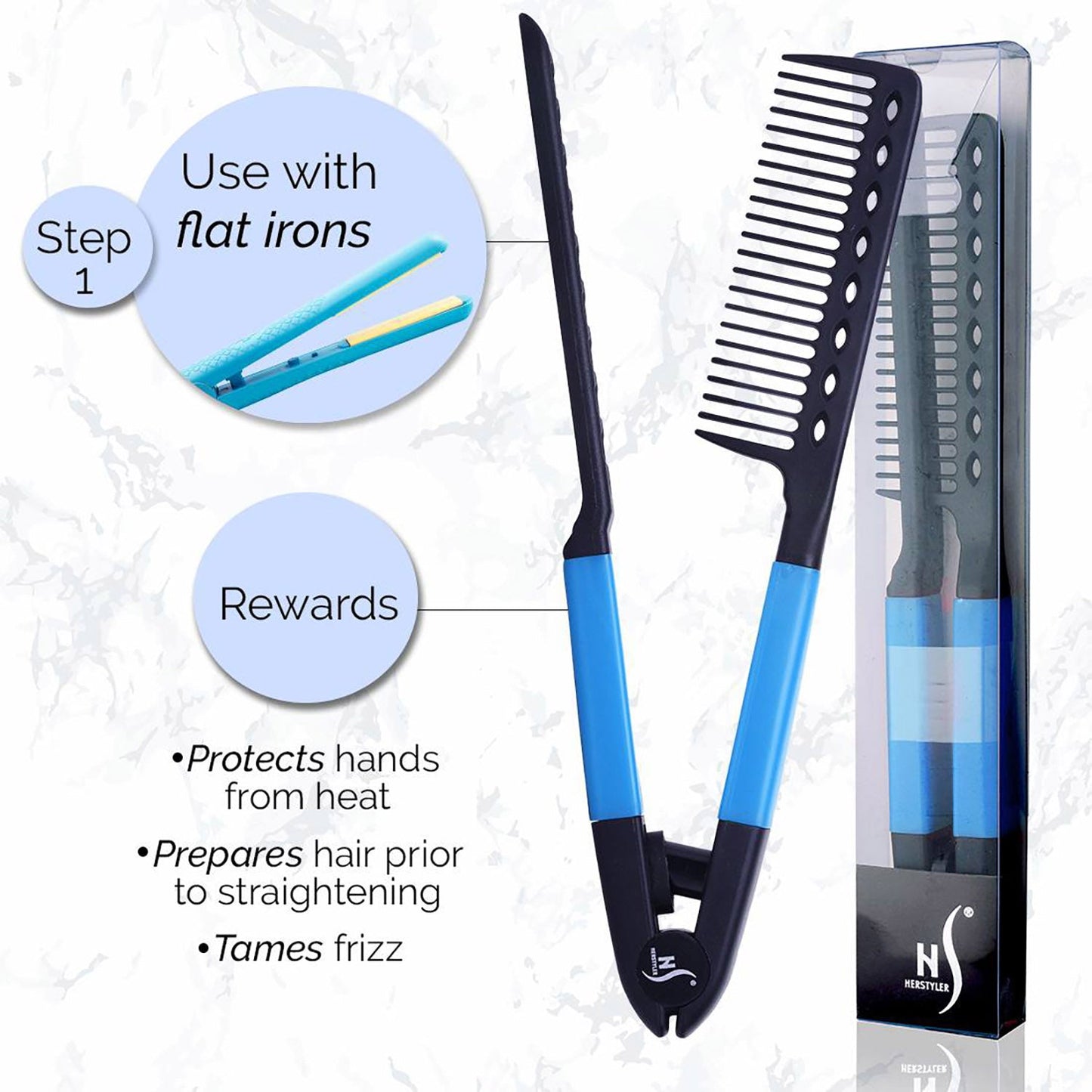 SilkGlide V-Comb – Maak je haar glad als een pro | 1+1 GRATIS