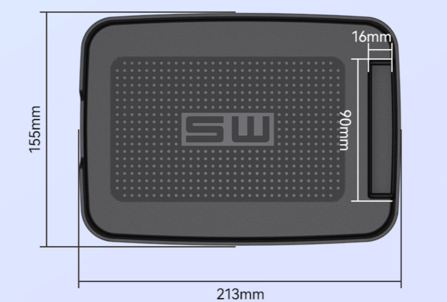 Verlenging van de bekerhouder in het voertuig