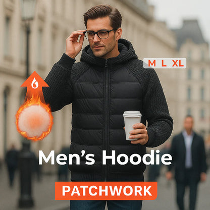 Robin – Warme Patchwork Hoodie | 50% KORTING