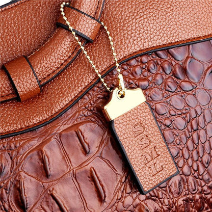 LuxeCroco  - Luxe handtas met krokodillenpatroon | 50% KORTING