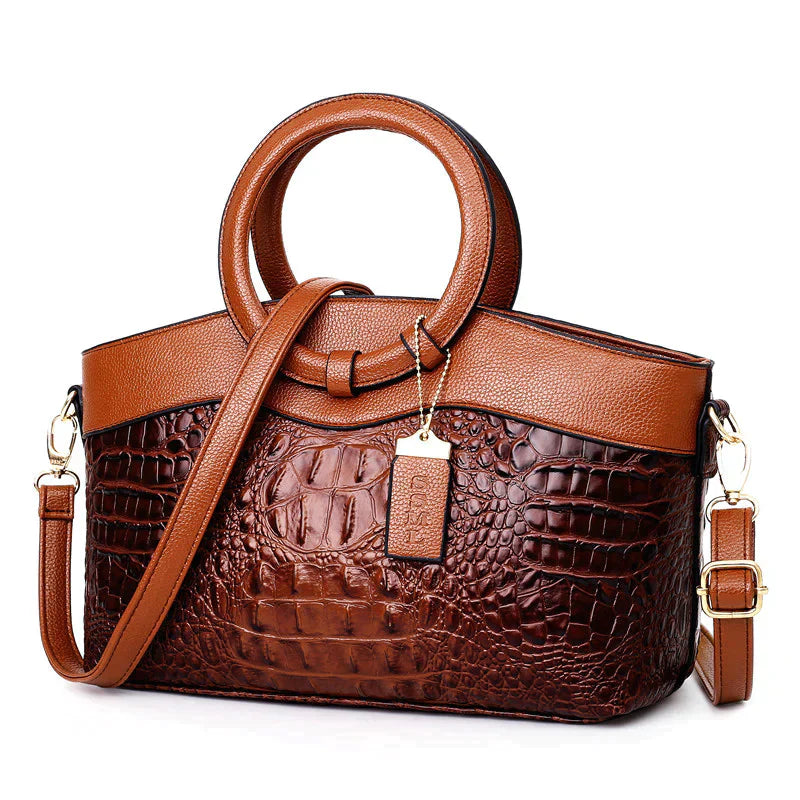 LuxeCroco  - Luxe handtas met krokodillenpatroon | 50% KORTING