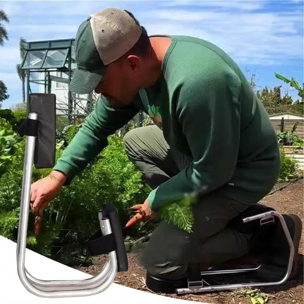 Knieguard™ draagbare tuinknie en kruk met verstelbare beugel