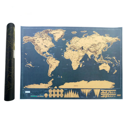 Wereldkaart - Wereldkaart kraskaart - Scratch map - XL (84 x 59.4cm)