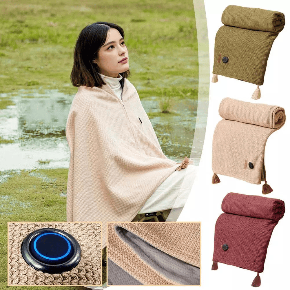 CloudCloak – Draagbare, zachte verwarmde deken