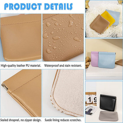 Draagbare, zelfsluitende, waterdichte leren opbergtas voor cosmetica | 1+1 GRATIS