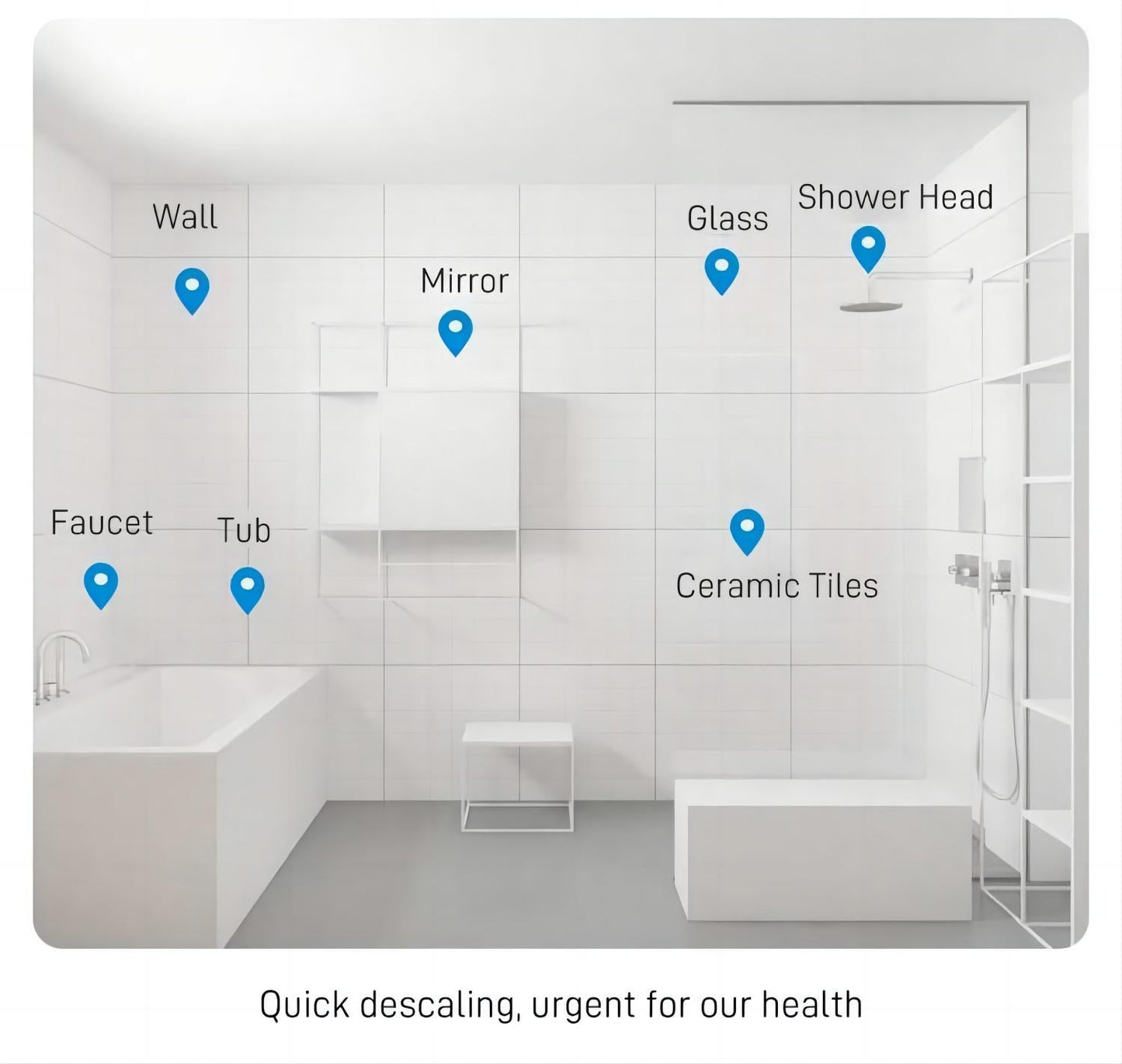 PureShine™ Antibacteriële badkamerreiniger en kalkverwijderaar | 500 ml | 50% KORTING