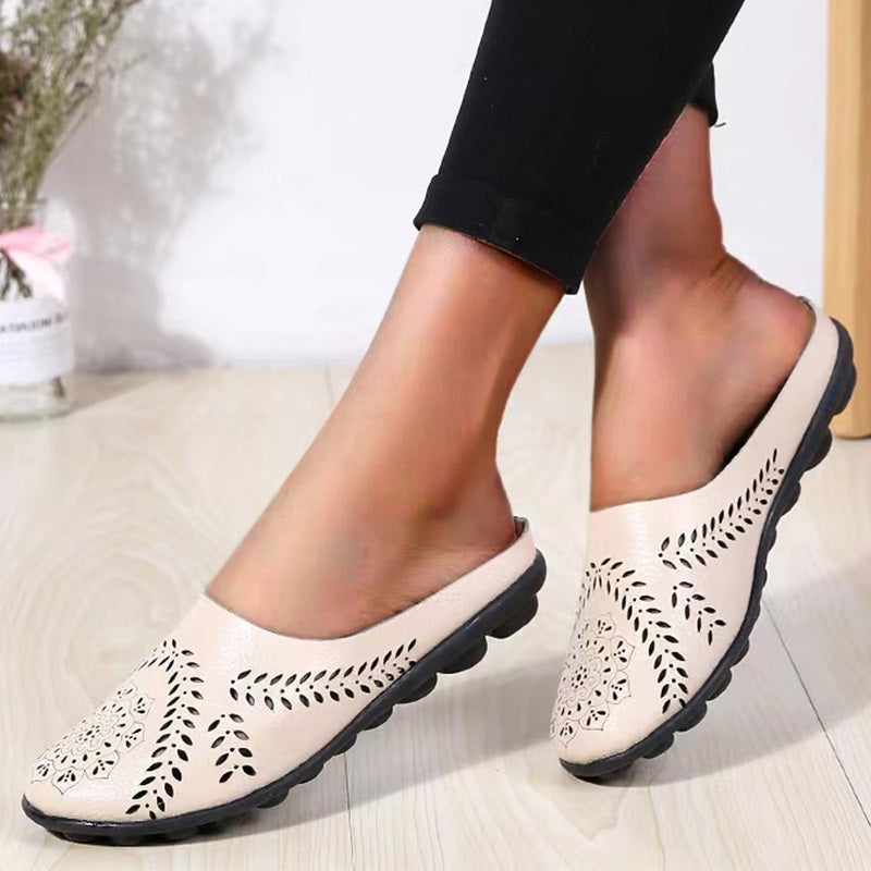 Casual pantoffels met gaten in alle kleuren