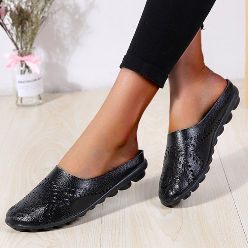 Casual pantoffels met gaten in alle kleuren