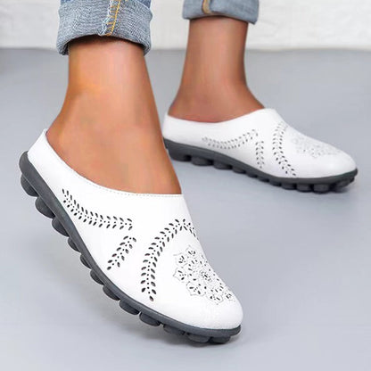 Casual pantoffels met gaten in alle kleuren